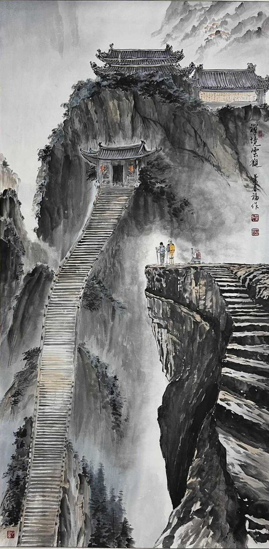 繪畫則涵蓋山水、花鳥、人物及生活意象等題材，呈現豐富多樣的創作面貌。
