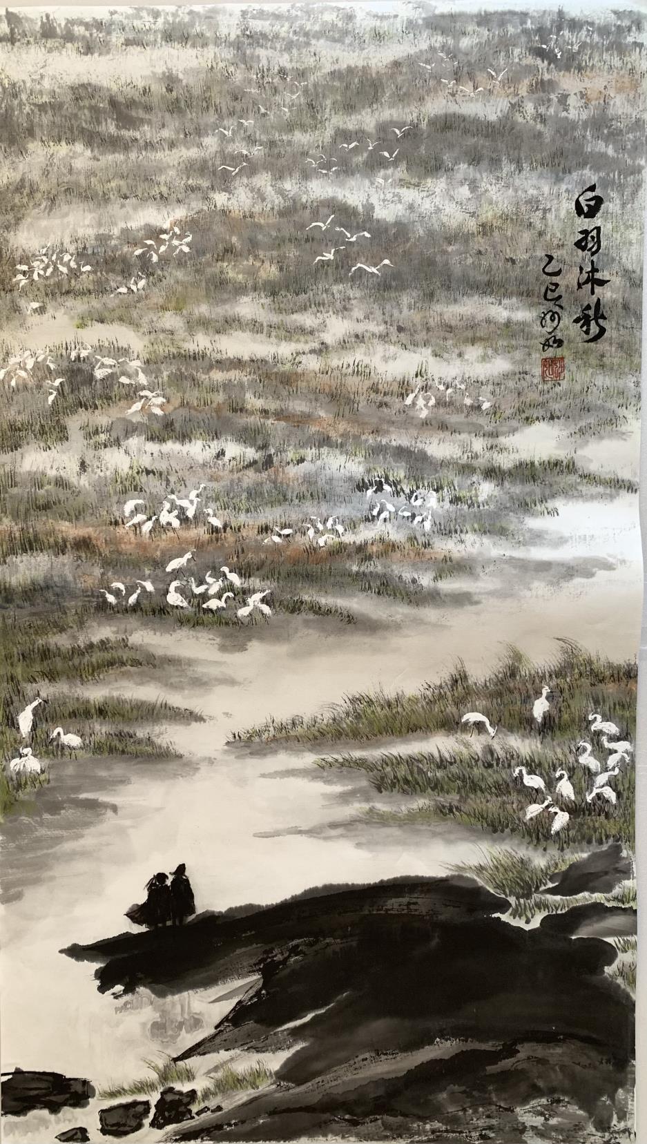 墨萃履蹤-魏妙如水墨個展作品_白羽沐秋