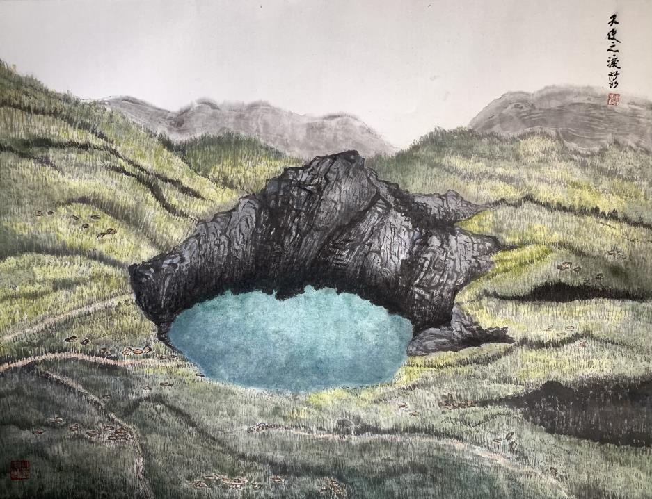 墨萃履蹤-魏妙如水墨個展作品_天使之淚