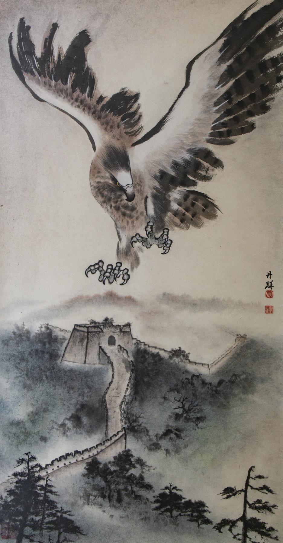 作品名稱:鷹揚萬里  作者:蔡丹群