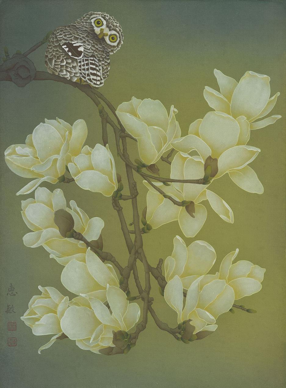 畫作名稱:春宵  作者:林惠敏