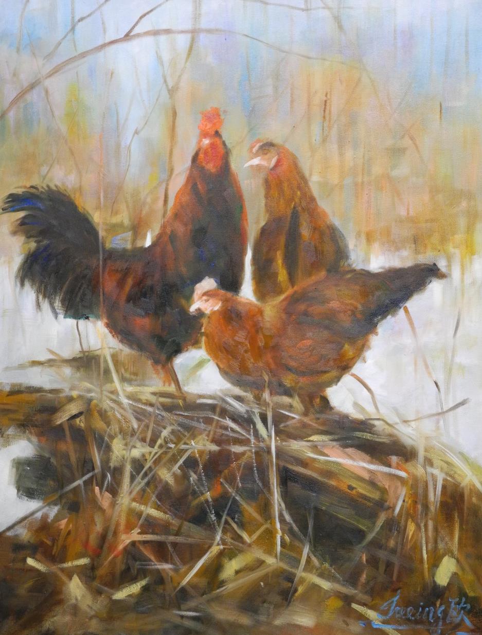 斑斕—歐萃瑩西畫展作品《大地的寵兒》