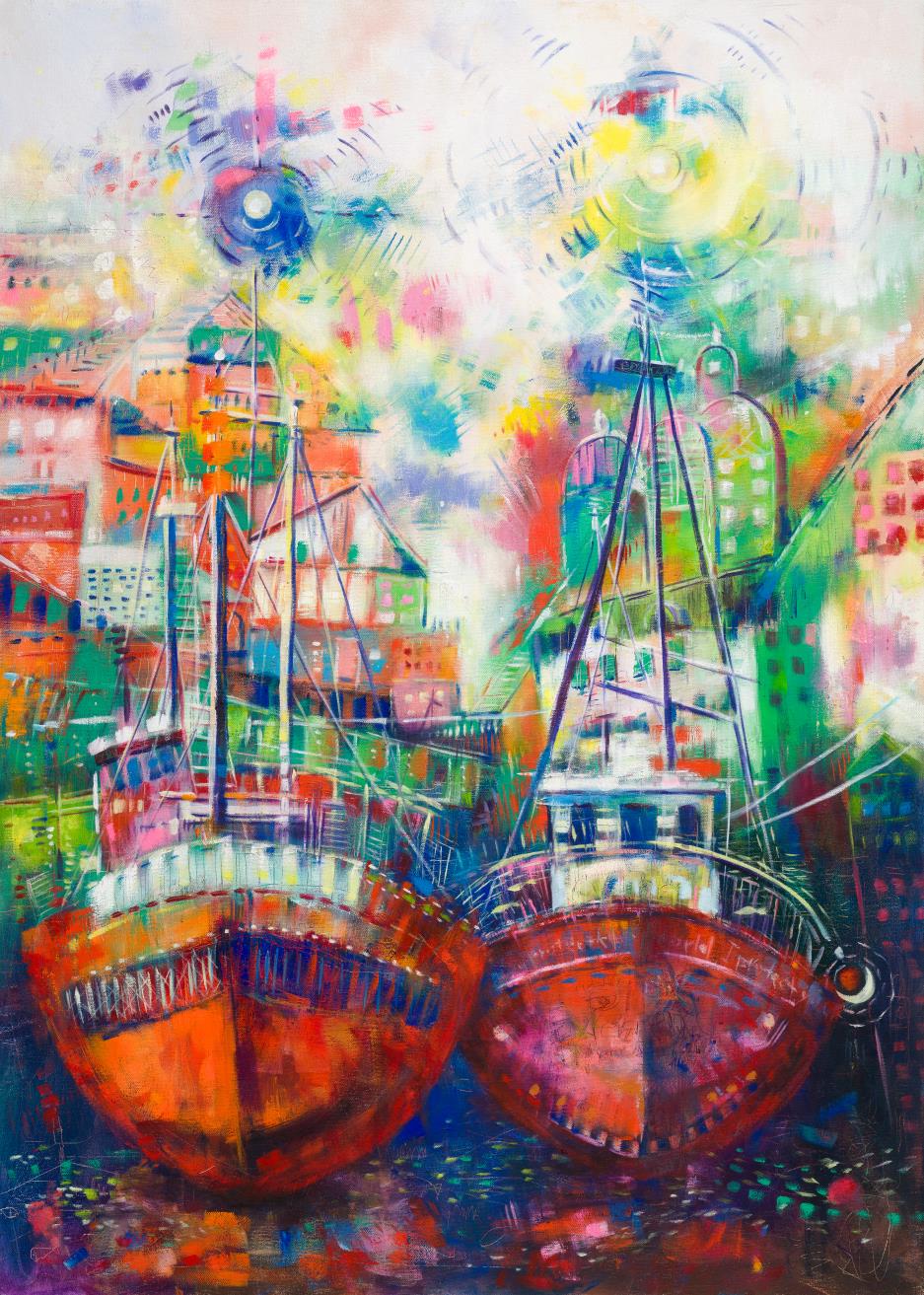 「在之上、之下或之中」張嘉娜西畫個展_彼方的上空