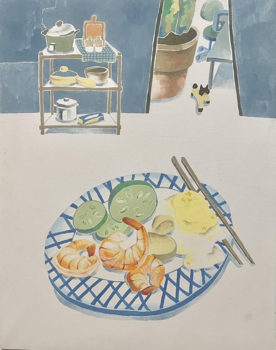 可愛的餐點還有電鍋感覺很美味充滿家庭