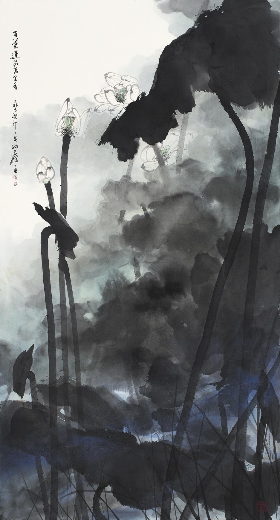 隨心畫會會員聯展作品《萬里香》