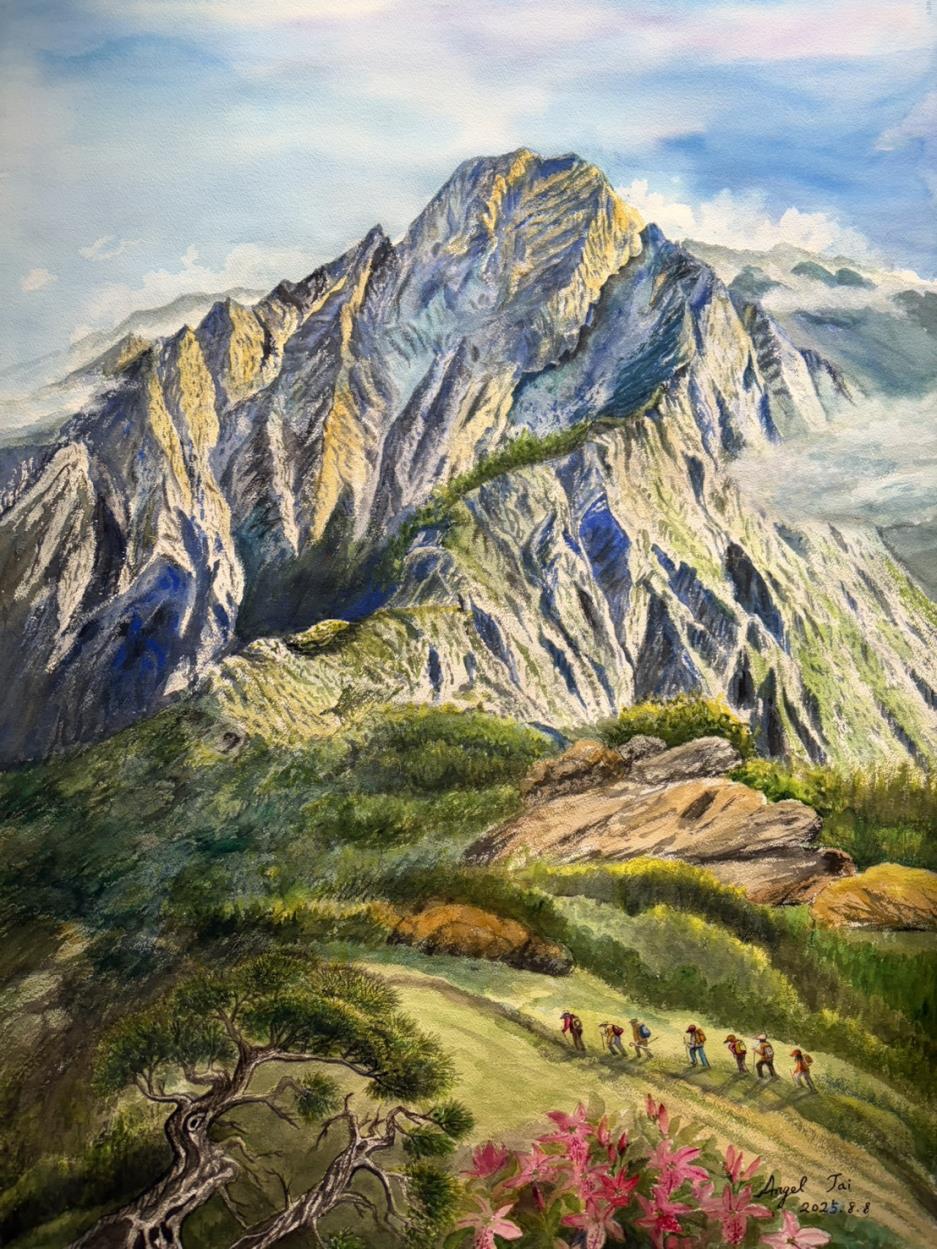 青溪長流‧115年全國新文藝學會聯展作品-戴瑞雲《 登峰造極》