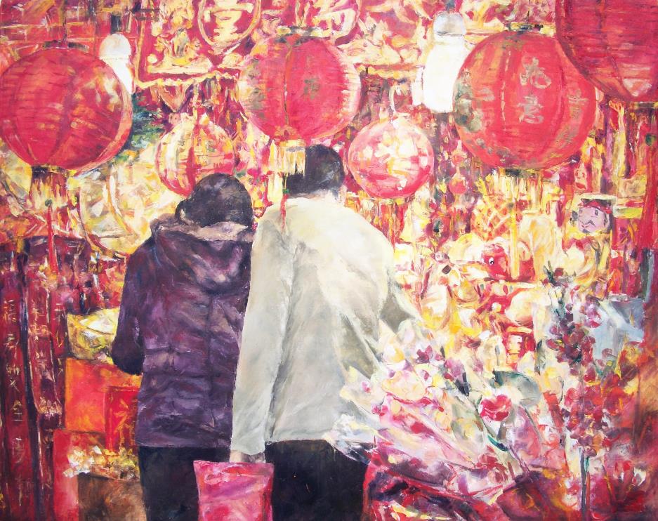 陳瑞瑚《喜慶年年》2019_油畫30F