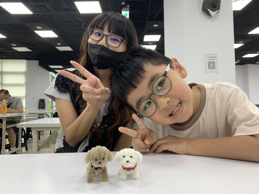 羊毛扭扭棒可愛貴賓狗完成