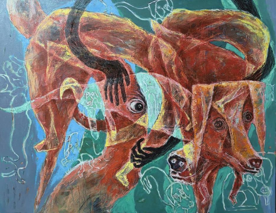 作品以豐富多彩的視覺語彙展現創作者心流,喚起創作者與觀賞者彼此高度深層的互動與交流。