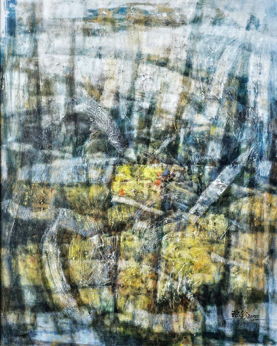 作品以豐富多彩的視覺語彙展現創作者心流,喚起創作者與觀賞者彼此高度深層的互動與交流。