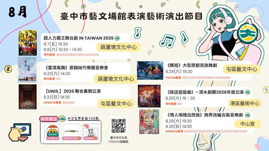 閱舞原創舞劇團｜媽祖」大型原創 民族舞劇｜8/29(六)19:30 ｜演藝廳