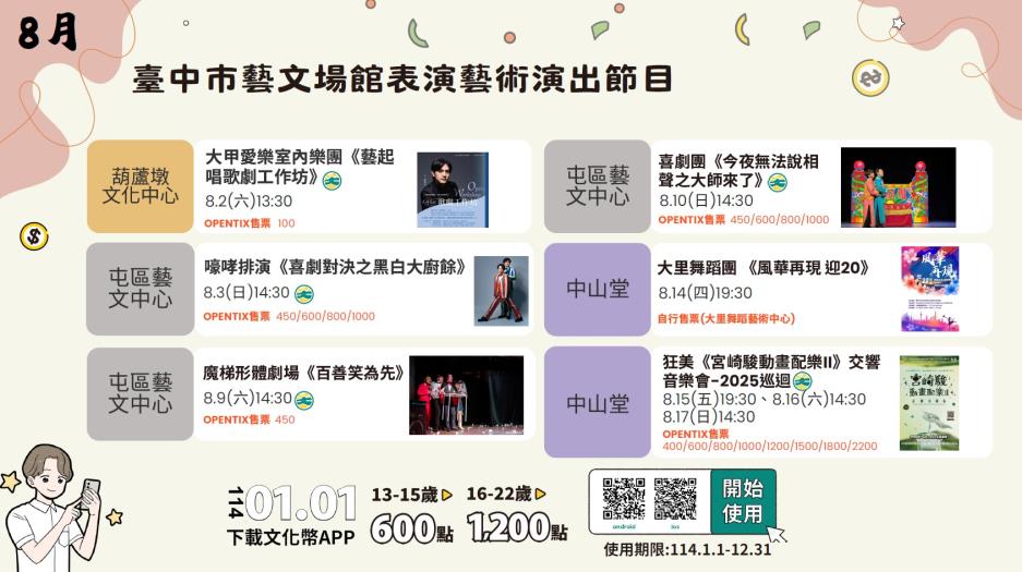 「戲哈藝夏」-演藝廳：8/3(日)14:30｜嚎哮排演《喜劇對決之黑白大廚餘》/ 8/10(日)14:30｜喜劇團《今夜無法說相聲之大師來了》